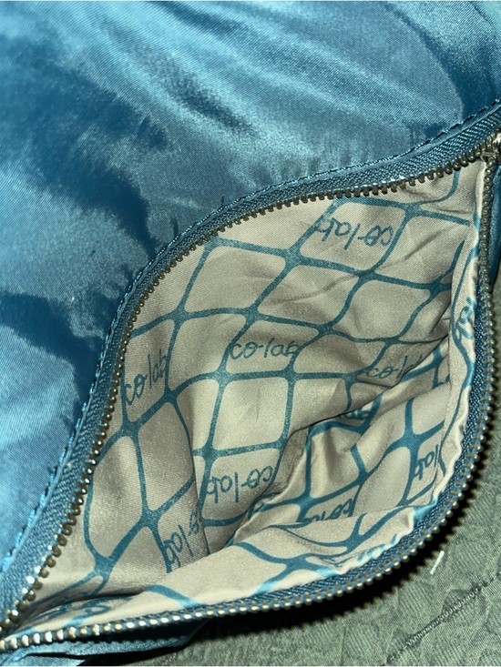 Light Blue and Black Women's Crossbody Bag - Casual Everyday Carry - Picture 3 of 5